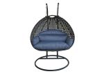 Spa Tub Accessories 2 Person Heavy Duty Rattan Hammock Hanging Wicker Porch