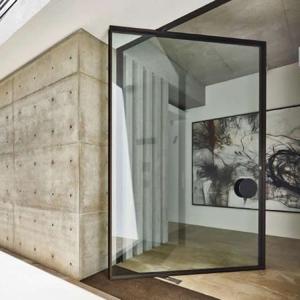 Wholesale Hurricane Resistance Aluminum Pivot Door Tempered Glass Pivot Front Door from china suppliers