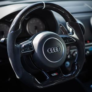 Wholesale Audi Series Flat Buttom Steering Wheel Fragmented Carbon Vehicle Accessories from china suppliers