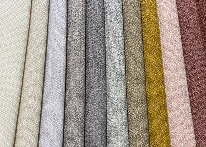 Acrylic Dyed Linen Sofa Fabric Double Faced Upholstery Seating Cover