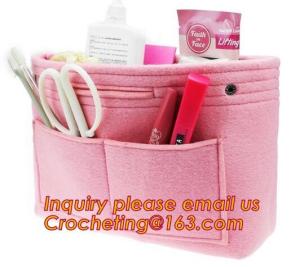 Wholesale cute nursery felt box, Best selling wholesale felt purse organizer insert, Best selling fashionable Travel Insert felt b from china suppliers