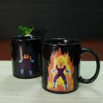 Promotional gift heat sensitive photo mug cartoon dragon ball vegeta