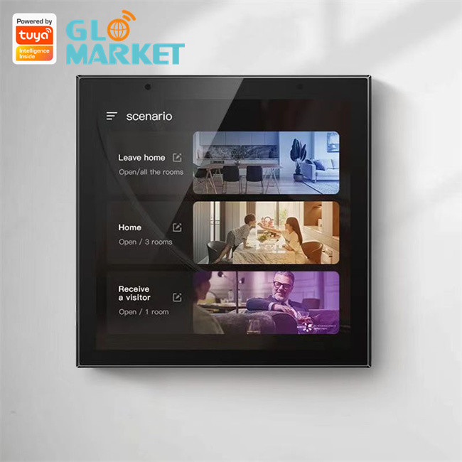 Wifi Smart Control Panel IR Remote Control Tuya Zigbee Gateway 4 Inches
