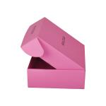Pink Flap Top Cardboard Shipping Box For Wig Hair Extension