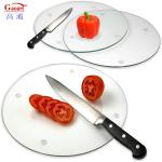 Customized Tempered Glass Cutting Board with Non-Slip Feet Perfect for Food