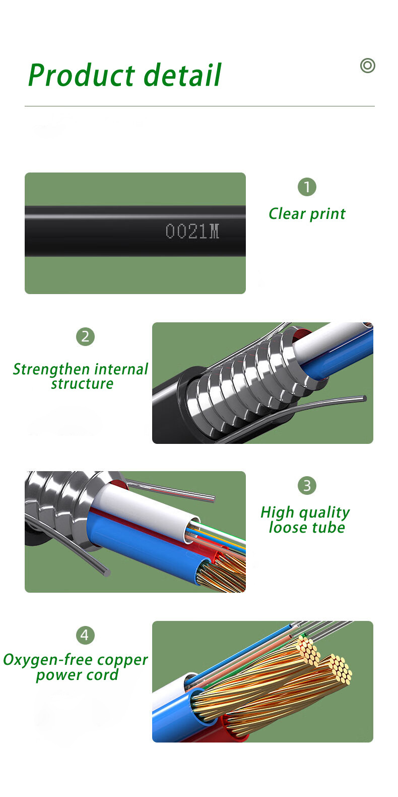 Good Quality Communication Photoelectic Composite Fiber Optic Cable