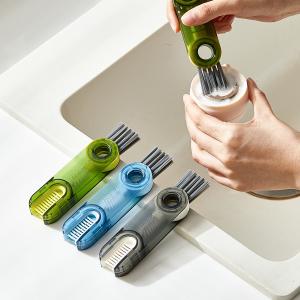 Wholesale 3 In 1 Multipurpose Cup Cover Water Bottle Gap Cleaner Tools Home Kitchen Cleaning Brush from china suppliers