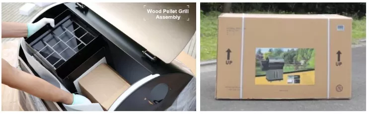 Outdoor Trolley Electric Wood Pellet Grill Smoker Barbecue Grills for Perfect Grilling