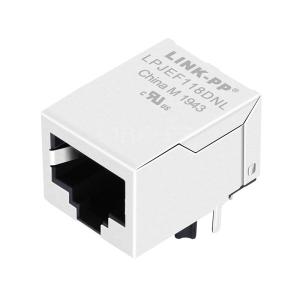 Wholesale LPJEF118DNL Tab Down Without Led 1 Port RJ45 Connector Without Integrated Magnetics from china suppliers