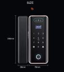 3D Face Recognition Electronic Glass Door Lock Fingerprint Password Lock