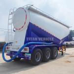 TITAN 3 Axle 40 CBM Dry Powder Cement Bulker Tanker Trailer for Sale in Saudi