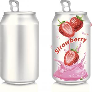 China Round Shape Beverage Aluminum Drinking Open Cans 355ml STD For Juice Environmental Protection on sale