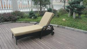 Wholesale Beach Rattan Sun Lounger With Aluminium Frame Outdoor Rattan Daybed from china suppliers