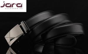 Wholesale Dark Brown / Black Automatic Buckle Belt Split Leather Material Available from china suppliers