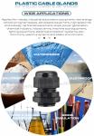 Polyamide Plastic IP68 Waterproof Solar Cable Glands (Strain Relief Connectors)