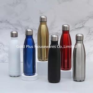 Wholesale Eco-friendly keep cold stainless steel powder coated water bottle 22oz cola shaped vacuum insulated sports water bottle from china suppliers