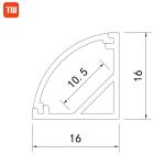 Housing V Shape Corner Mounted Led Aluminum Channel For Cabinet Light