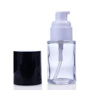Wholesale 30 Ml Empty Round Frosted Makeup Liquid Foundation Pump Glass Bottle F036 from china suppliers