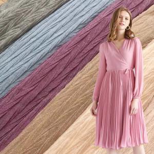 Wholesale Lightweight 100-200gsm Crepe Suit Fabric Crinkle Woven Fabric Breathable from china suppliers