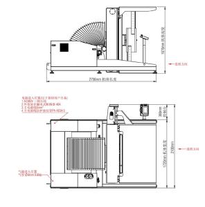 Wholesale 1650*1200mm Pile Turner Machine 60KPA Paper Turning And Finishing from china suppliers