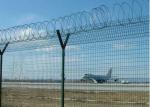 50x100mm Y Post Airport Security Fence BTO22 PVC Coated With Razor Barbed Wire