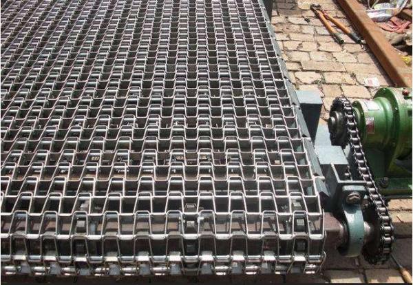 Stainless Steel Network Rod Conveyor Belt , Cold Resistant Conveyor Belt Custom