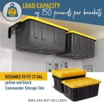 Garage Shed Storage Bins Rack Made of Heavy Duty Steel for 27-Gallon Bins in