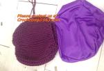 hand made crochet floor pouffe crochet knit hassock crochet knit Ottoman Floor