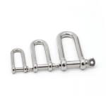 Galvanized Stainless Steel Key Pin Shackle 0.5mm-50mm D Shackle For Keys