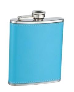 Wholesale High-quality 5 OZ Hip Flagon/Stainless Steel Flagon Camping Leather-wrapped Embossing from china suppliers