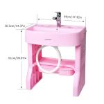 45*30*50cm Kids Bathroom Sink Smart Children Learning Wash Basin Height
