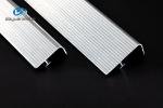 6463 Aluminum Stair Edge Trim T6 5mm Thickness Mill Finished Anodized