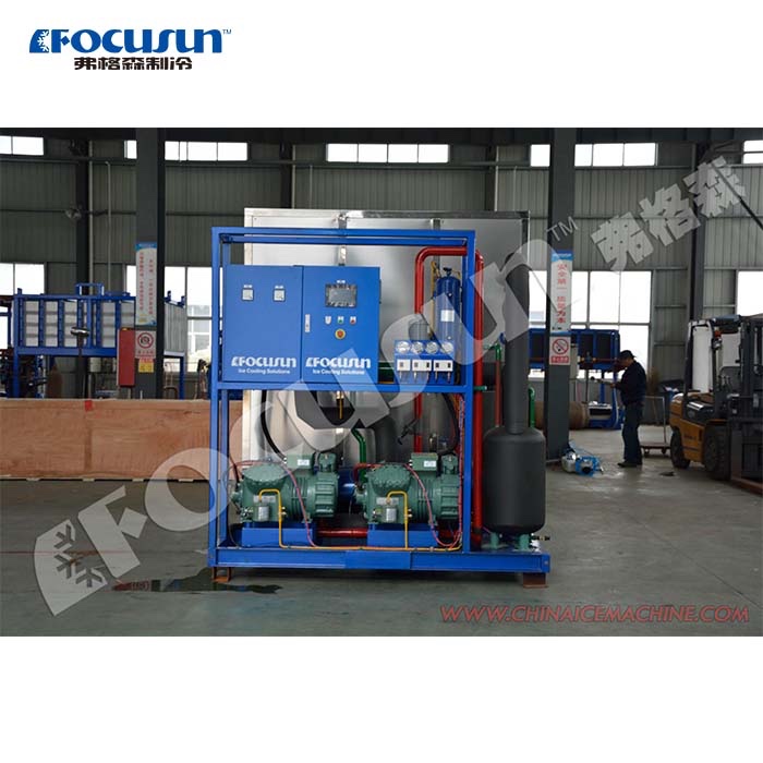 Focusun 10T/Day High Productivity Plate Ice Machine for Bitzer Compressor 1600*1200*1800mm