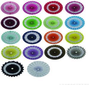 Wholesale Double paper fan 6 inches 15 cm 8 inches 20 cm 10 inches 25 centimeters 12 inches 30 centimeters 14 inches 35 40 inches from china suppliers