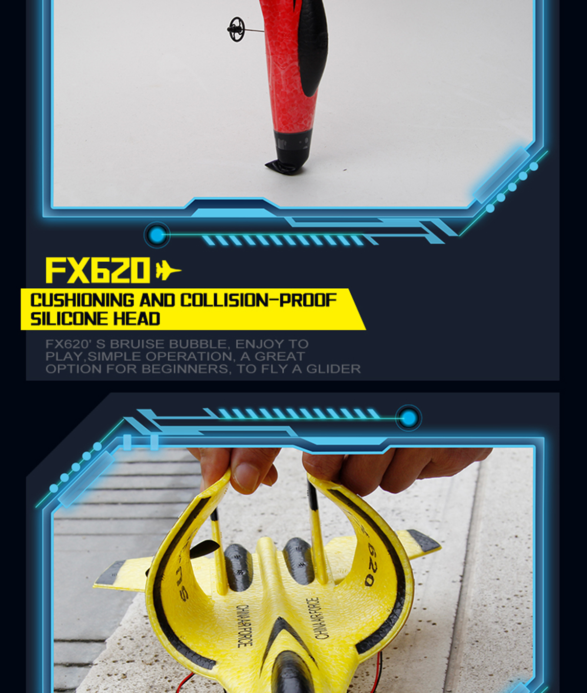 Maximum Flight Time 10-20min Epp Foam Airplane Fx-620 Rc Glider Su-35 Rc Airplane 2.4g Remote Control Fighter Hobby Plane