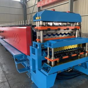 Wholesale Hydraulic Cut Double Layer Metal Sheet Forming Machine For Steel Roof Tile Making Machine from china suppliers