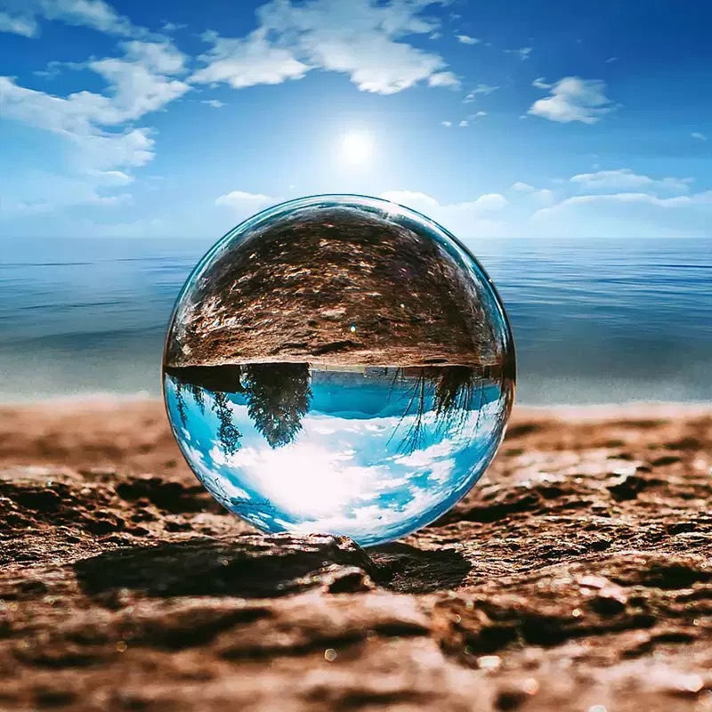 BK7 K9 100mm Magnifying Optical Ball Lens Waterproof