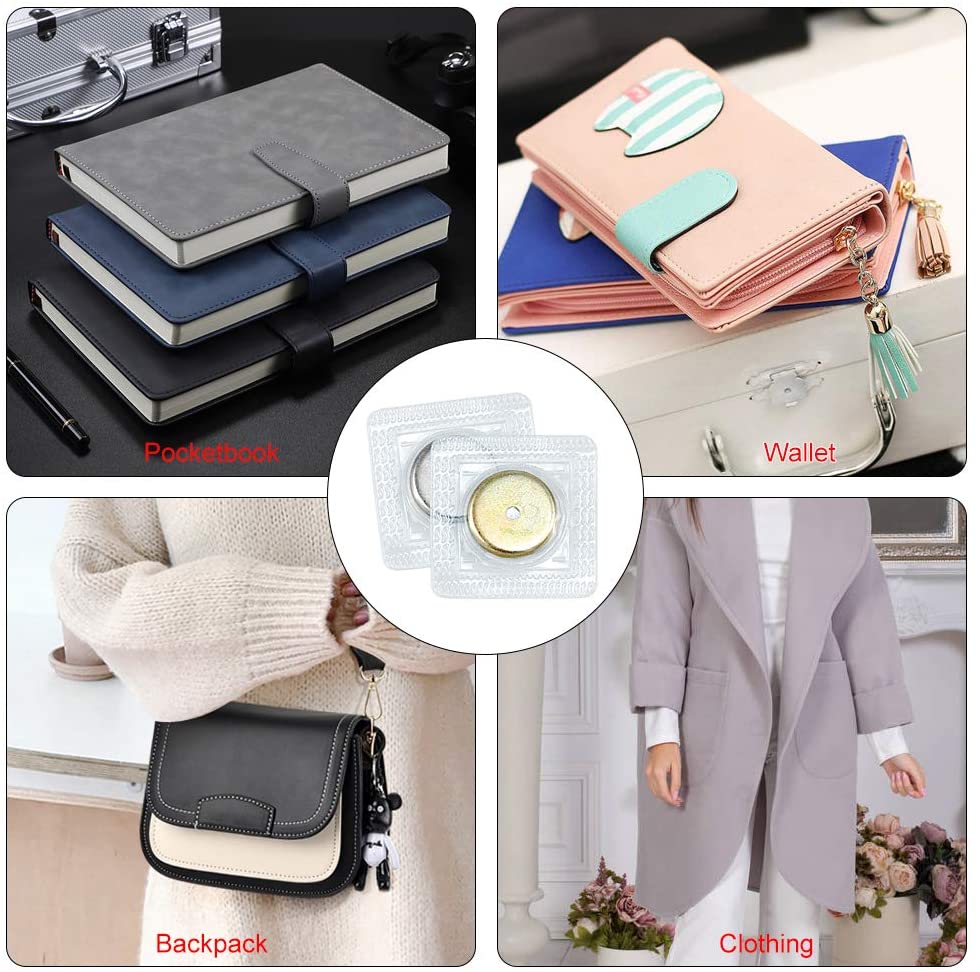 Hidden Sew Box Magnetic Snap Strong Magnetic Closures Fastener Buttons for PVC Boxes