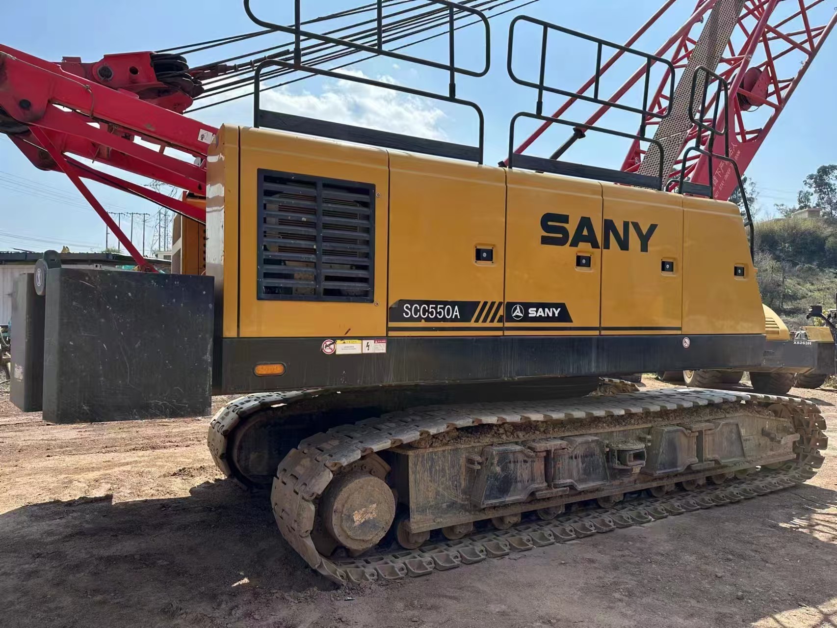 Used Second Hand Lattice 55 Ton Crawler Crane with Low Energy Requirements and ISO9001 Certification