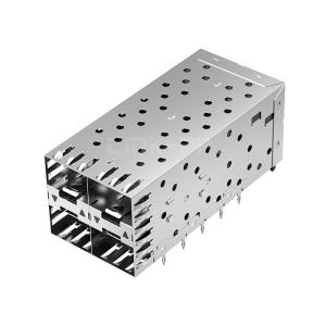 Wholesale LP22AC01301 2x2 Port SFP Cage Connector Press-Fit With Outer LightPipe from china suppliers