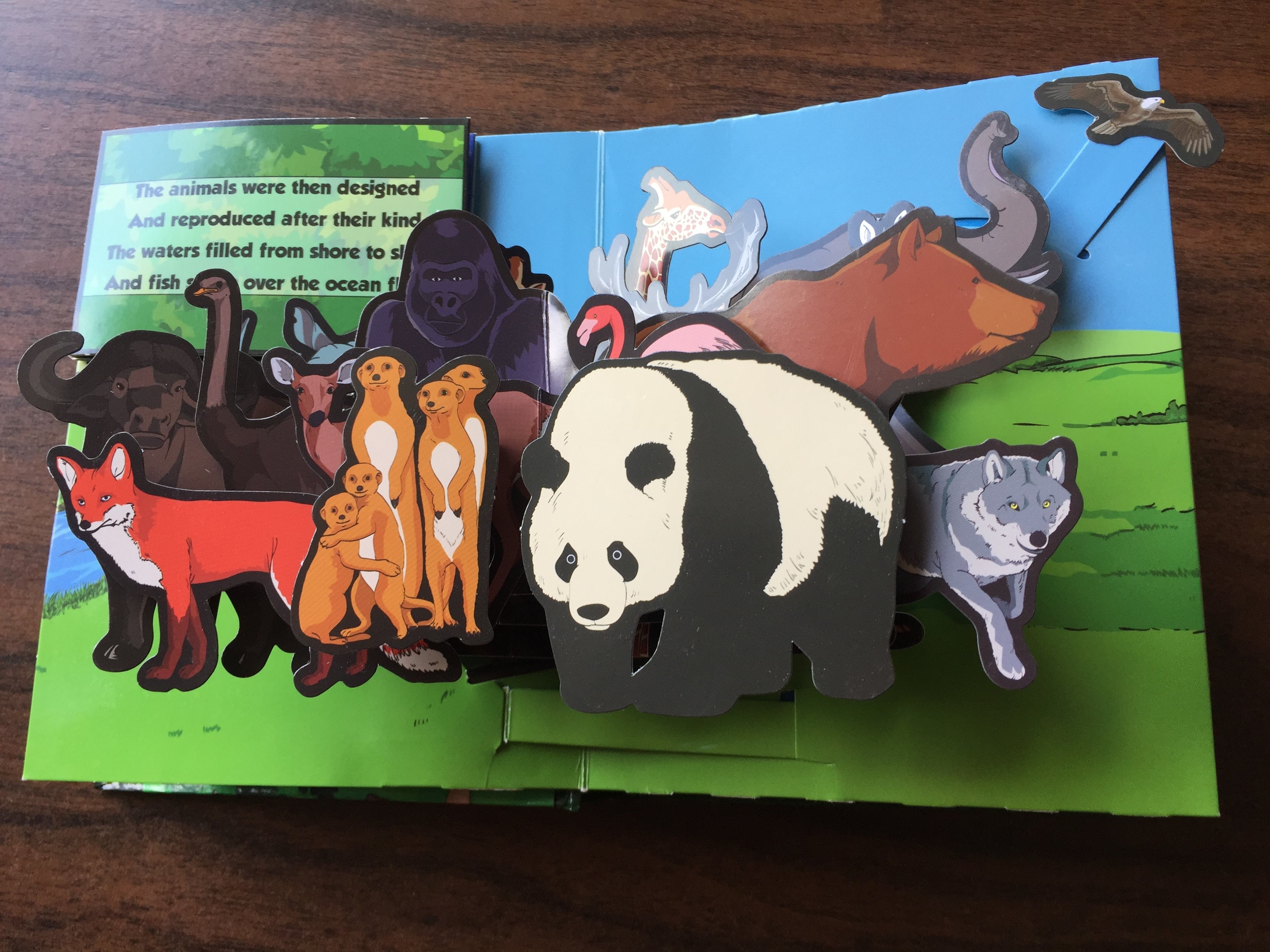 English Cartoon Children'S 3D Books / 3d Picture Book Customized Size