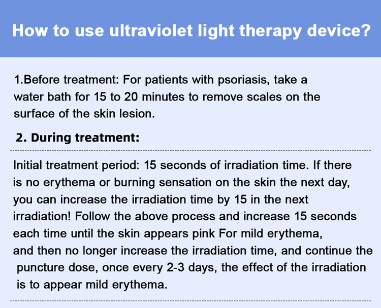 CE ISO LED 311nm Uv Phototherapy Lamp UVB Light Therapy For Psoriasis Vitiligo