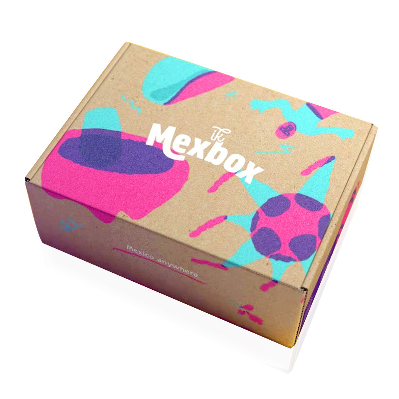 Square C2S Art Paper Corrugated Shipping Boxes CMYK Folding