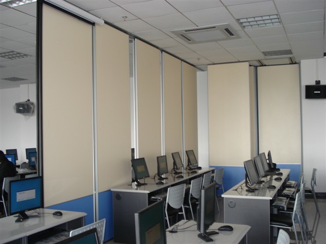 Studio Room Dividers Wooden Accordion Wall Operable Folding Walls