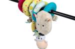 Cute Hanging Stuffed Animal Set , Embroidery Logo Baby Animal Plush Toys