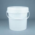 White PP / HDPE Material Chemical Bucket for Chemical Storage