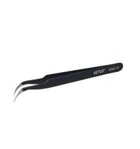 Wholesale ESD Precision Tweezers Stainless Steel Assembly Tools Black Color HRC40 Rigidity from china suppliers