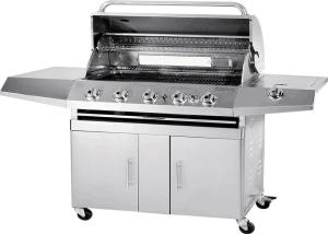 Wholesale Full Stainless Garden Bbq Gas Grill BBQ machine with Trolley from china suppliers