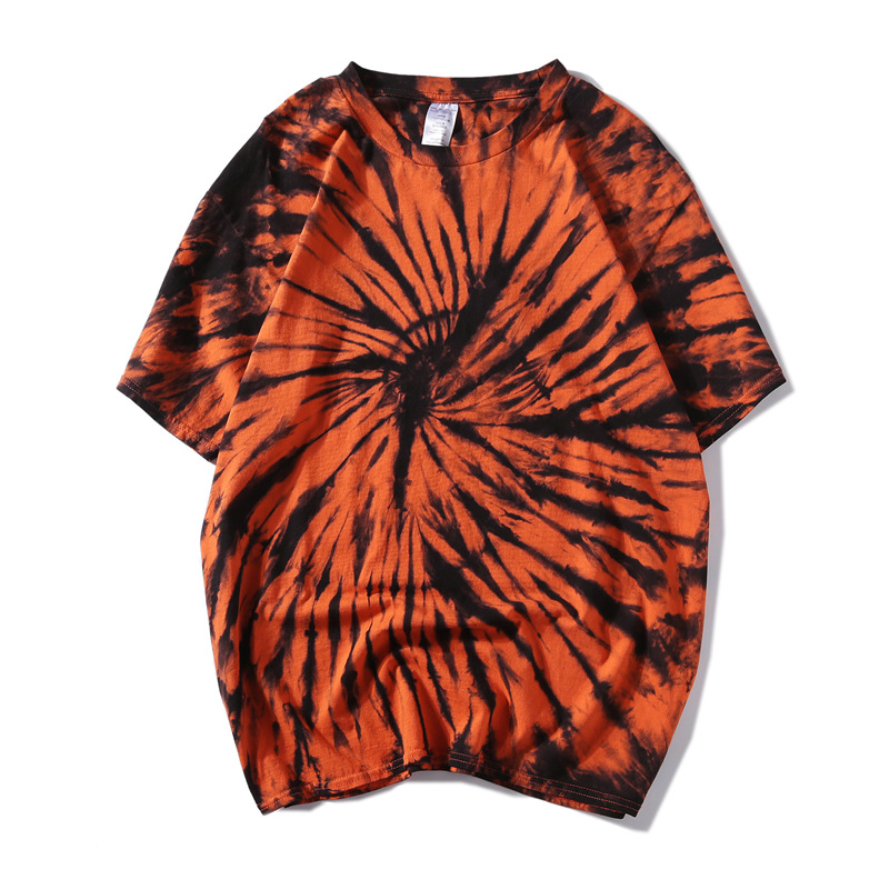 Anti Wrinkle Casual Oversized Tie Dye T Shirt 100% Cotton Jersey Fabric