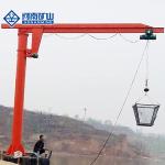 Electric Hoist Pillar Mounted Jib Crane 3 Ton / 5 Ton Standing Floor Column